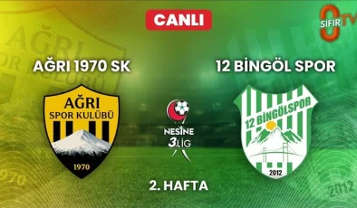 Ağrı 1970 Spor – 12 Bingölspor maçını Vanlı spiker Muhammet Emre Tekin anlatacak