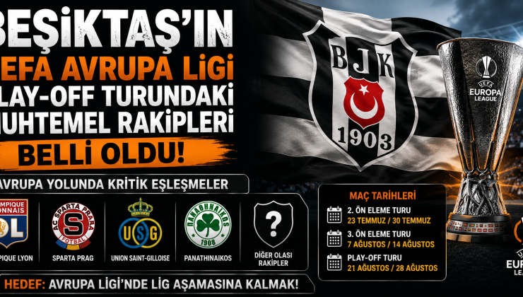 Beşiktaş’ın UEFA Avrupa Ligi Play-Off Turundaki Muhtemel Rakipleri Belli Oldu! Avrupa Yolunda Kritik Eşleşmeler